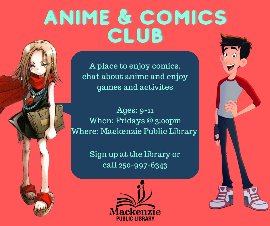 Anime Club  Mackenzie Public Library