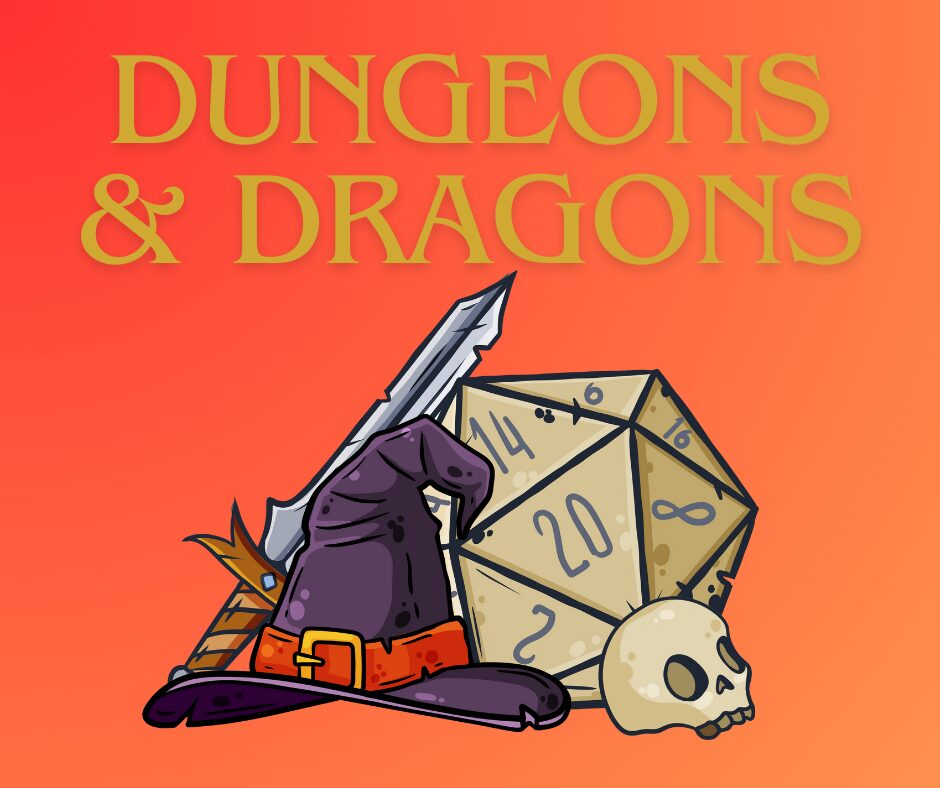 Dungeons & Dragons Interested in trying out Dungeons & Dragons? Group Days Ages: 12-16 Tuesdays @ 4:00 pm Or Thursdays @ 3:30 pm Ages: 7-11 Wednesdays @ 3:30 pm For Questions Stop in or call 250-997-6343